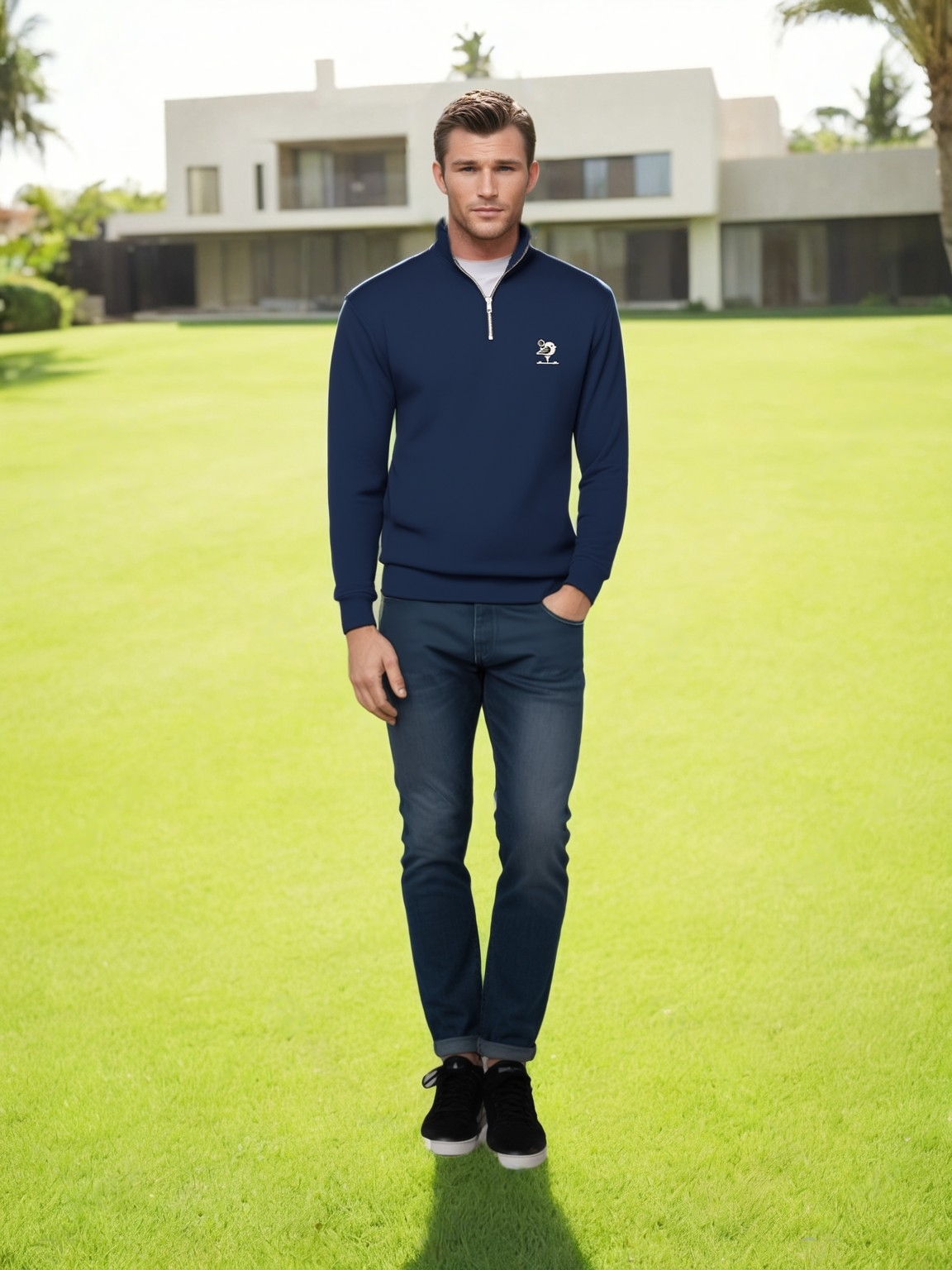 Good Birdie Premium Quarter-Zip Pullover Sweatshirt